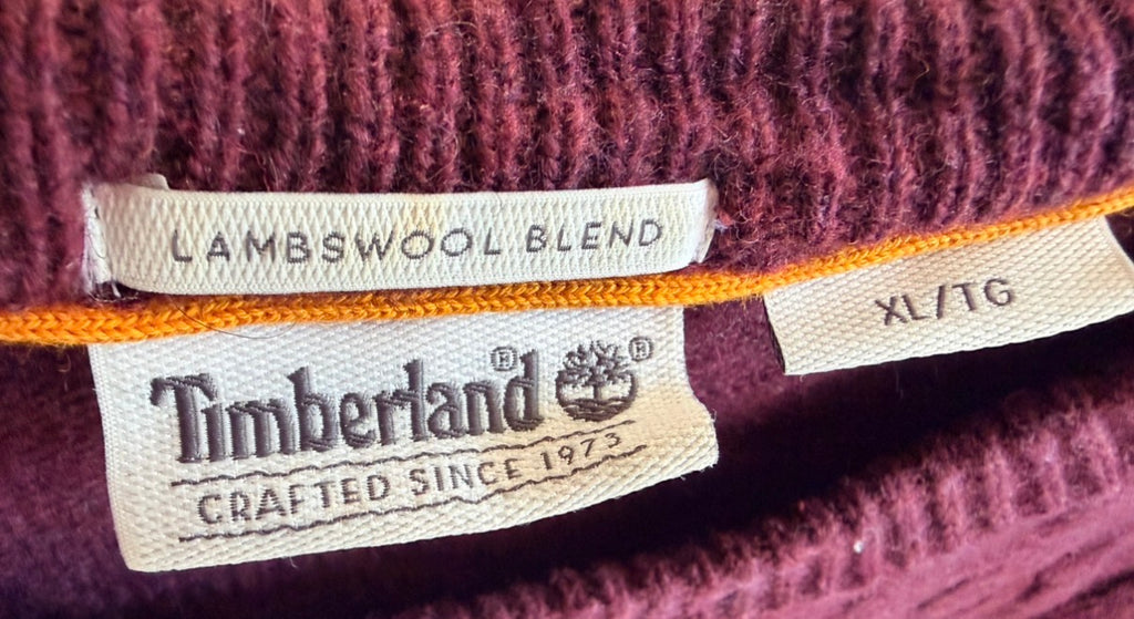 Timberland Ανδρικό Πλεκτό Πουλόβερ – Μπορντό – XL