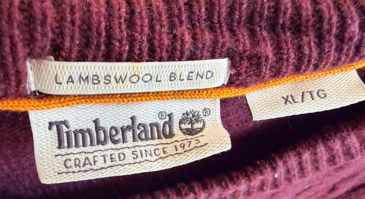Timberland Ανδρικό Πλεκτό Πουλόβερ – Μπορντό – XL