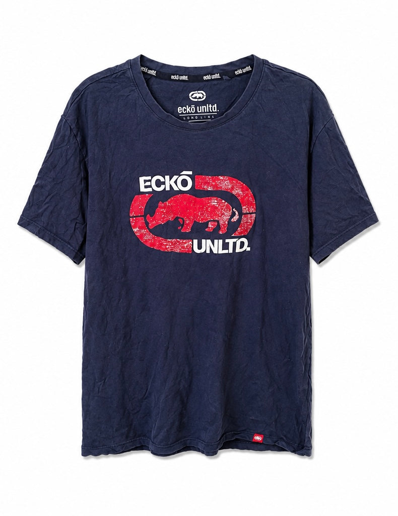 Ecko Unltd. Ανδρικό T-Shirt Μπλουζάκι – Navy Μπλε – L