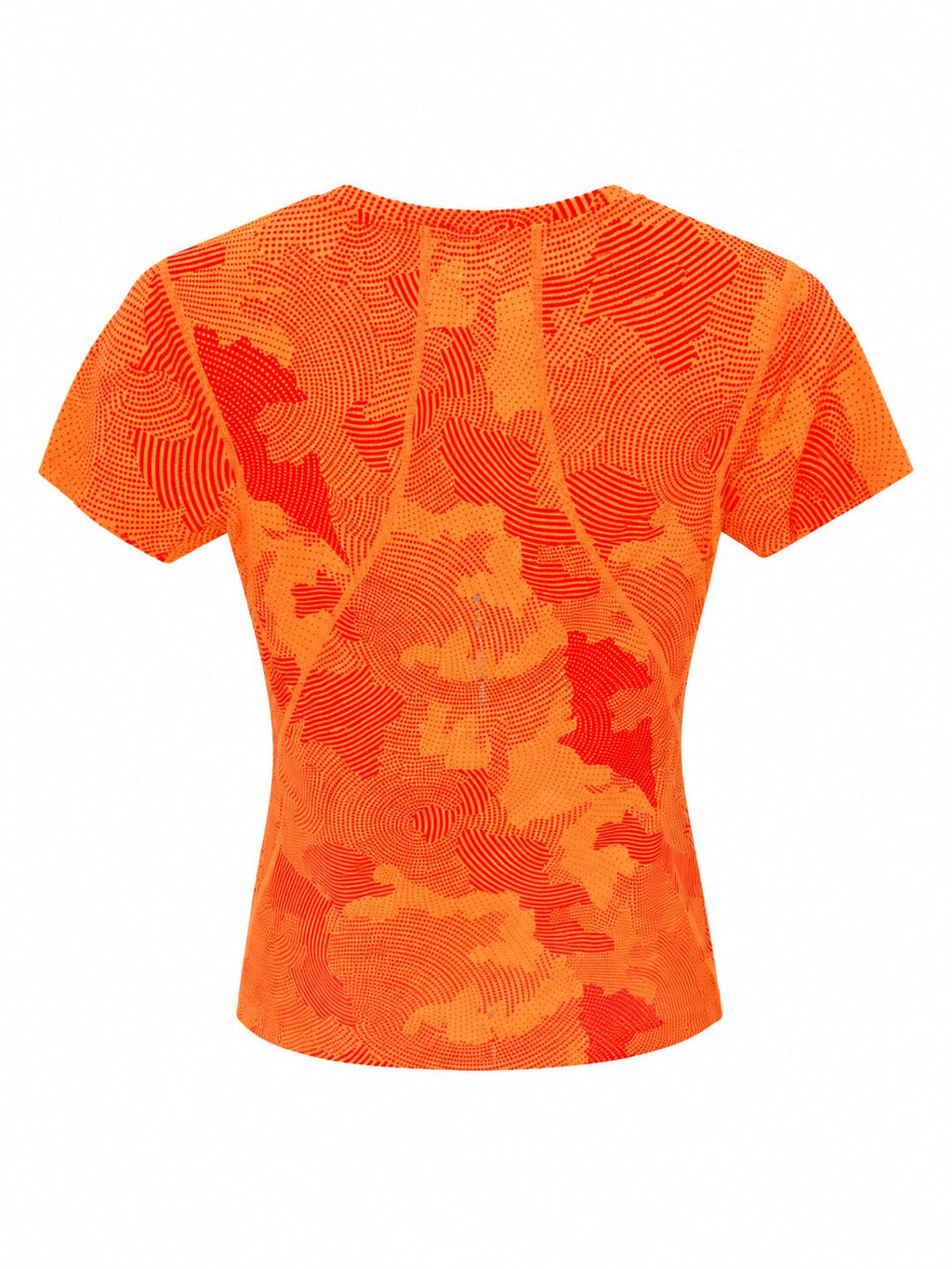 ASICS MotionDry Performance T-Shirt – Orange Print-XS
