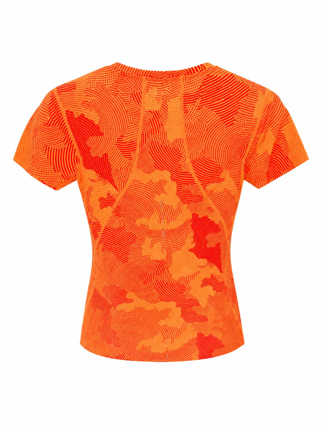 ASICS MotionDry Performance T-Shirt – Orange Print-XS