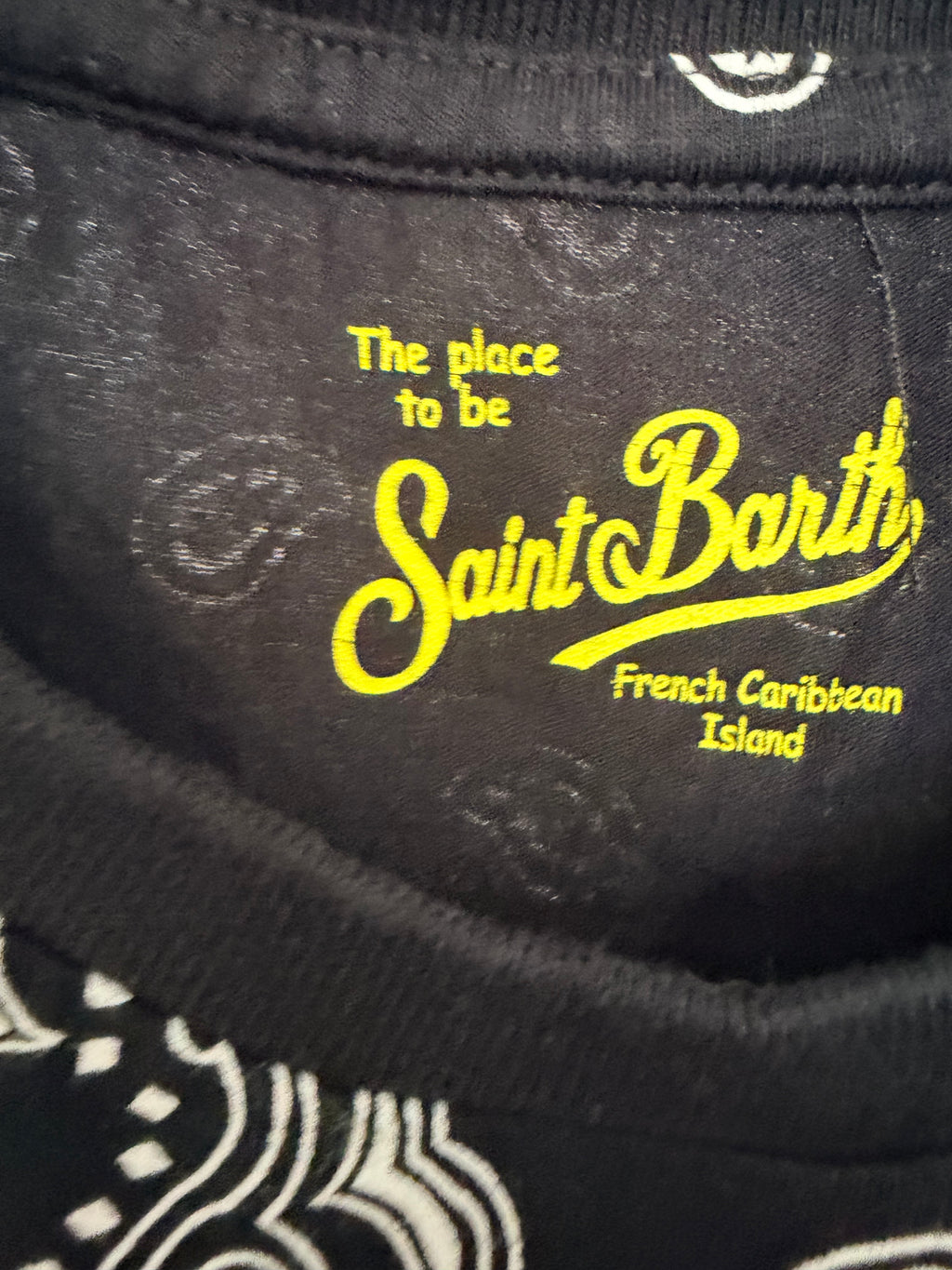 MC2 Saint Barth Αμάνικο Hoodie με Bandana Print & Κρόσσια – Μαύρο-12
