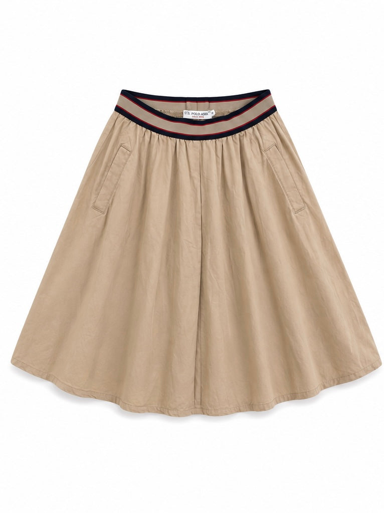 U.S. Polo Assn. Midi Skirt – Beige-EU38