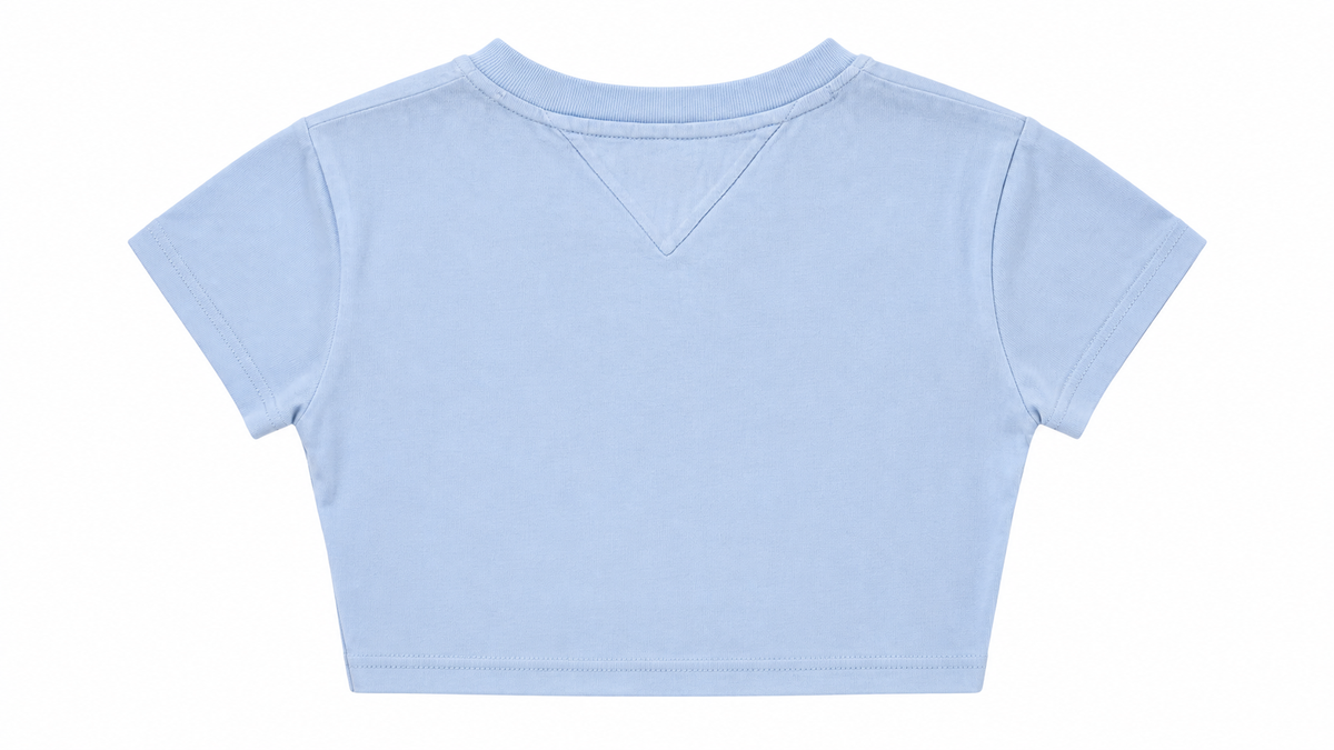 Tommy Jeans Γυναικείο Crop Top Μπλουζάκι – Γαλάζιο – XS