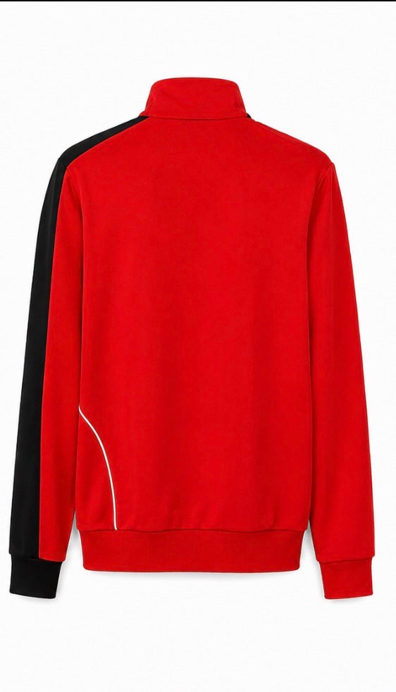 Adidas Track Jacket Κόκκινο / Μαύρο Full Zip-XL