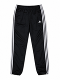 adidas Black 3-Stripes Track Pants-L