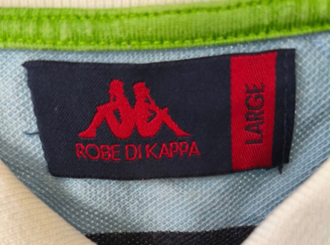 Kappa Robe di Kappa Ανδρικό Polo Μπλουζάκι – Ριγέ Μπλε/Γαλάζιο – L
