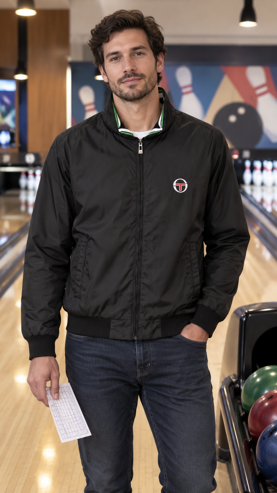 Sergio Tacchini Ανδρικό Μπουφάν – Μαύρο – L