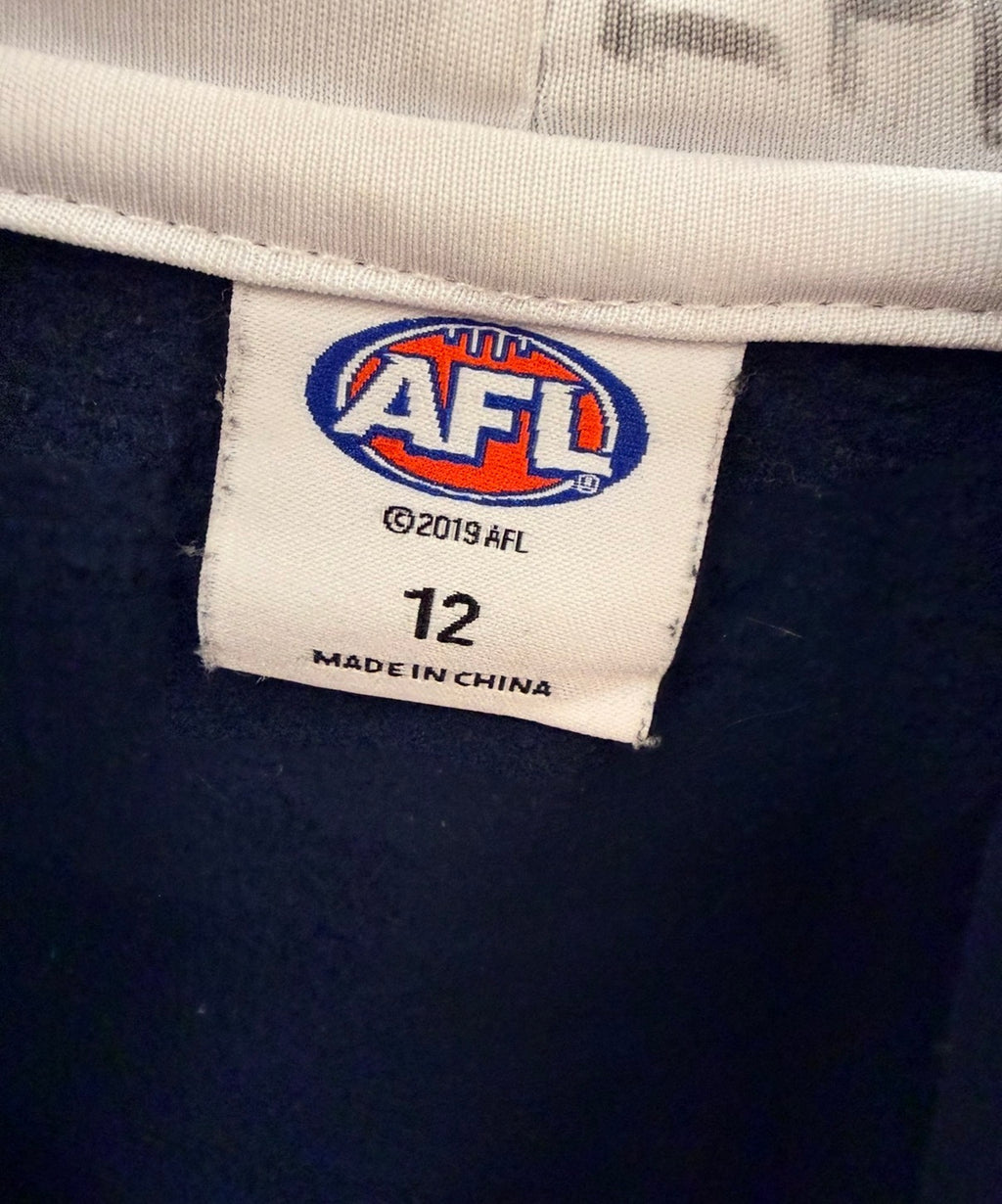 Carlton AFL Ανδρικό Φούτερ με Κουκούλα – Navy Μπλε-S