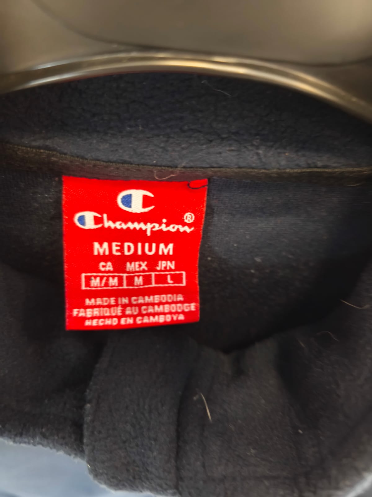 Champion Full Zip Fleece Jacket – Navy-M