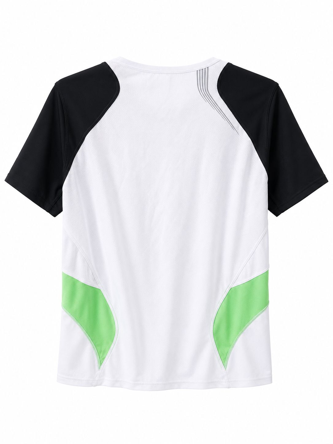 Nike Dri-FIT Performance Running T-Shirt – White/Black/Volt-M