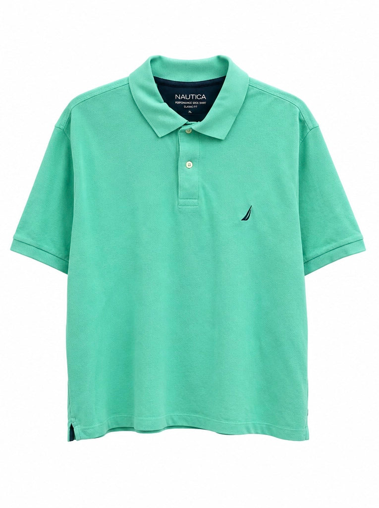 Nautica Ανδρικό Performance Polo Πράσινο / Classic Fit XL