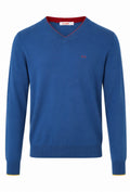 SUN68 Ανδρικό V-Neck φούτερ – Μπλε-M