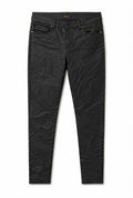 Massimo Dutti Γυναικείο Μαύρο Coated Skinny Παντελόνι-L