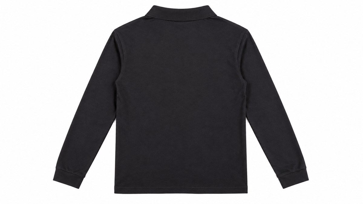 Calvin Klein Jeans Ανδρικό Μακρυμάνικο Polo Μπλουζάκι – Μαύρο – L