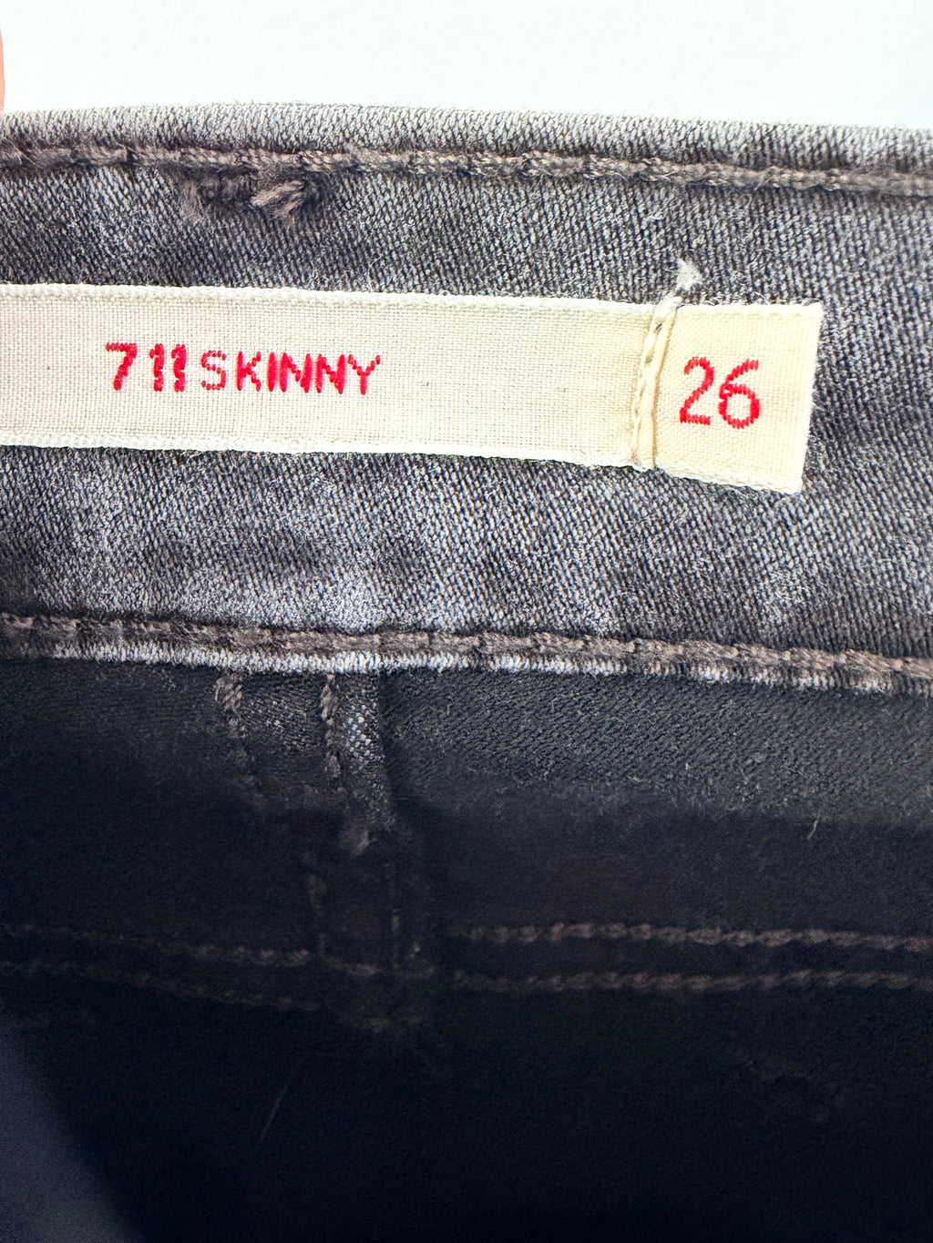 Ανδρικό Slim Fit Jeans – Γκρι Washed-26