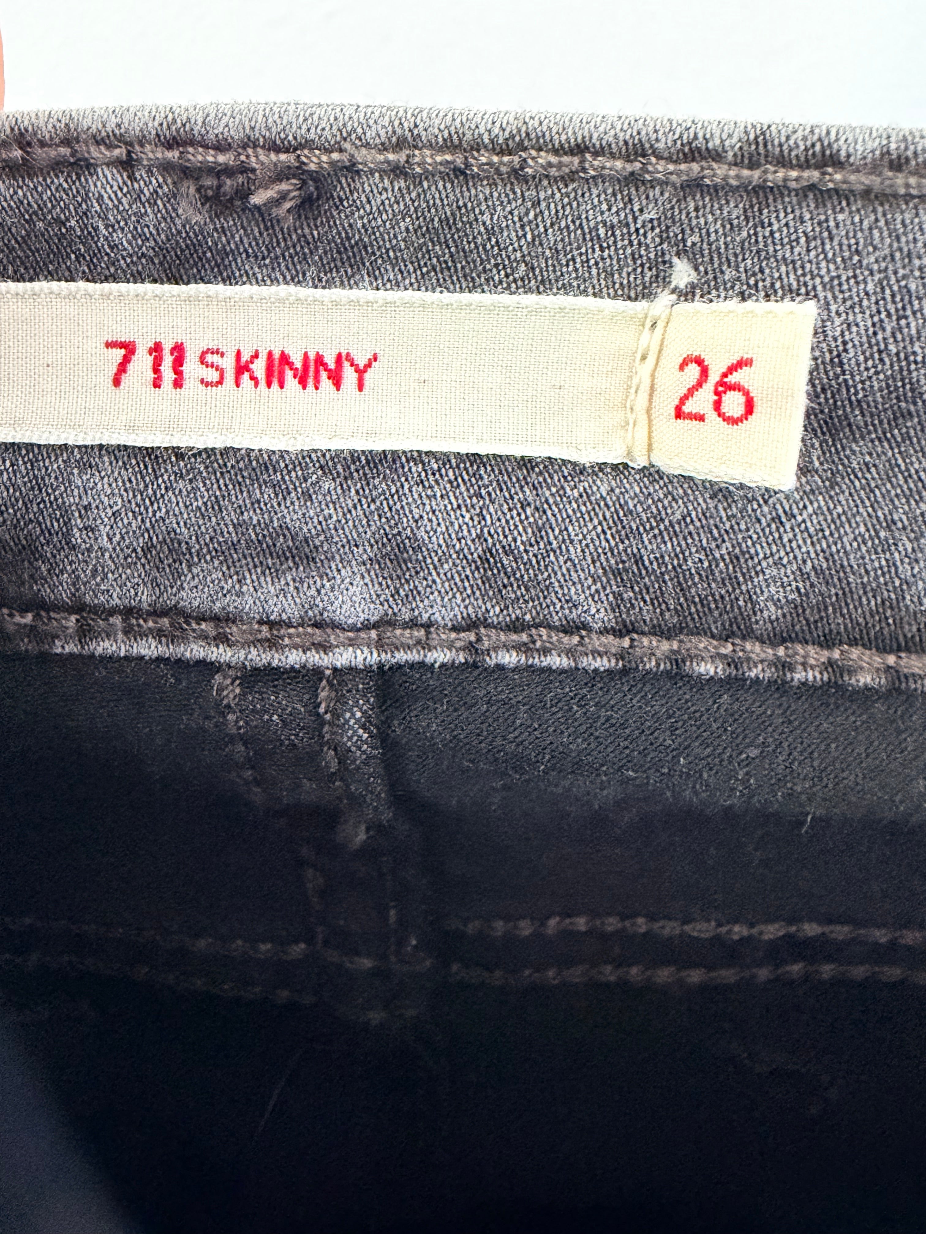 Ανδρικό Slim Fit Jeans – Γκρι Washed-26