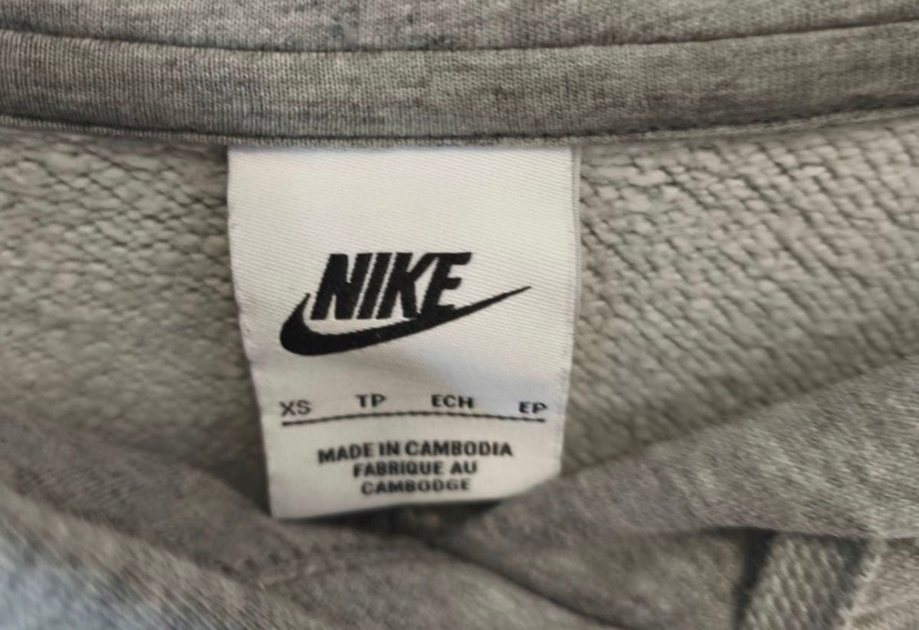 Nike Sportswear Club Fleece Hoodie Γκρι-XS