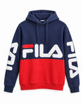 Fila Ανδρικό Φούτερ Μπλε Κόκκινο – XL