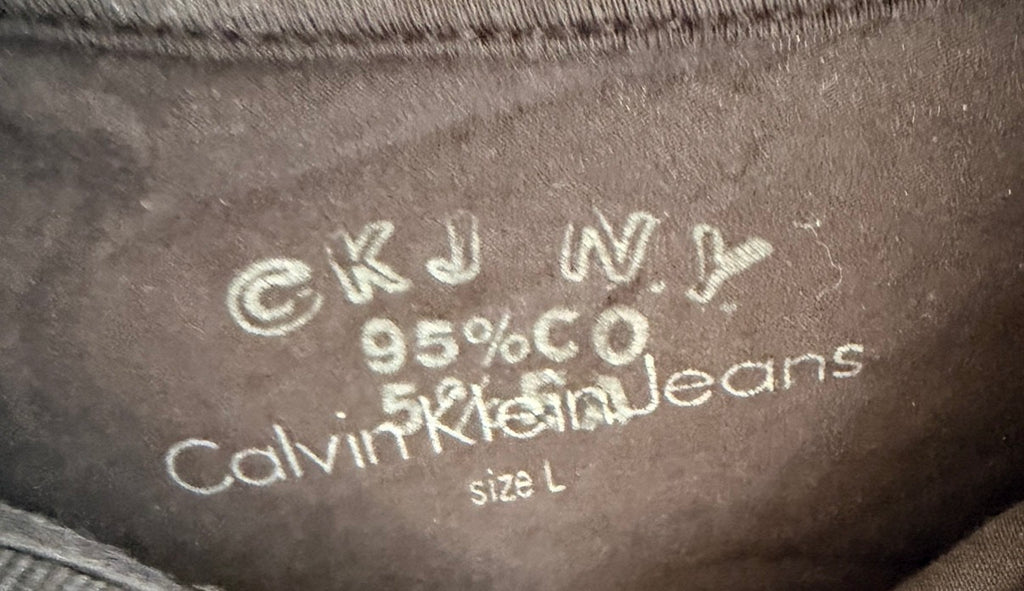 Calvin Klein Jeans Ανδρικό Μακρυμάνικο Polo Μπλουζάκι – Μαύρο – L