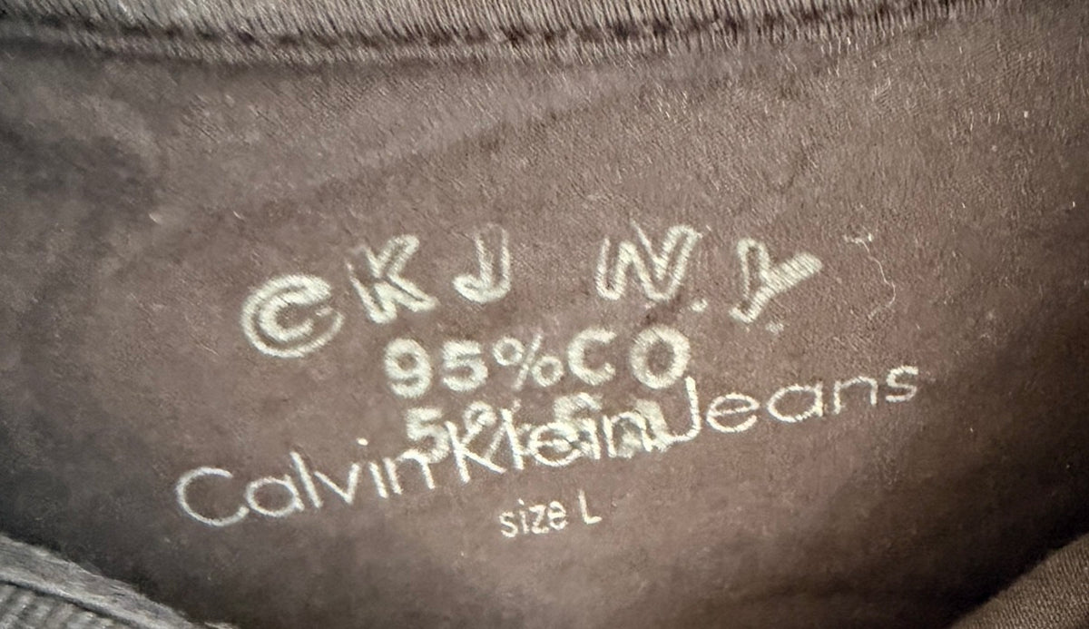 Calvin Klein Jeans Ανδρικό Μακρυμάνικο Polo Μπλουζάκι – Μαύρο – L