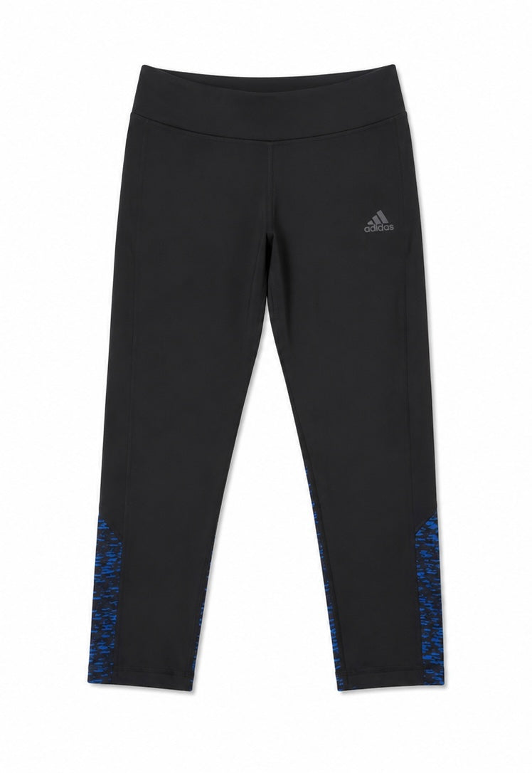 Adidas Training Leggings – Black/Blue-M
