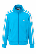 Adidas Track Jacket – Aqua Blue / White—M