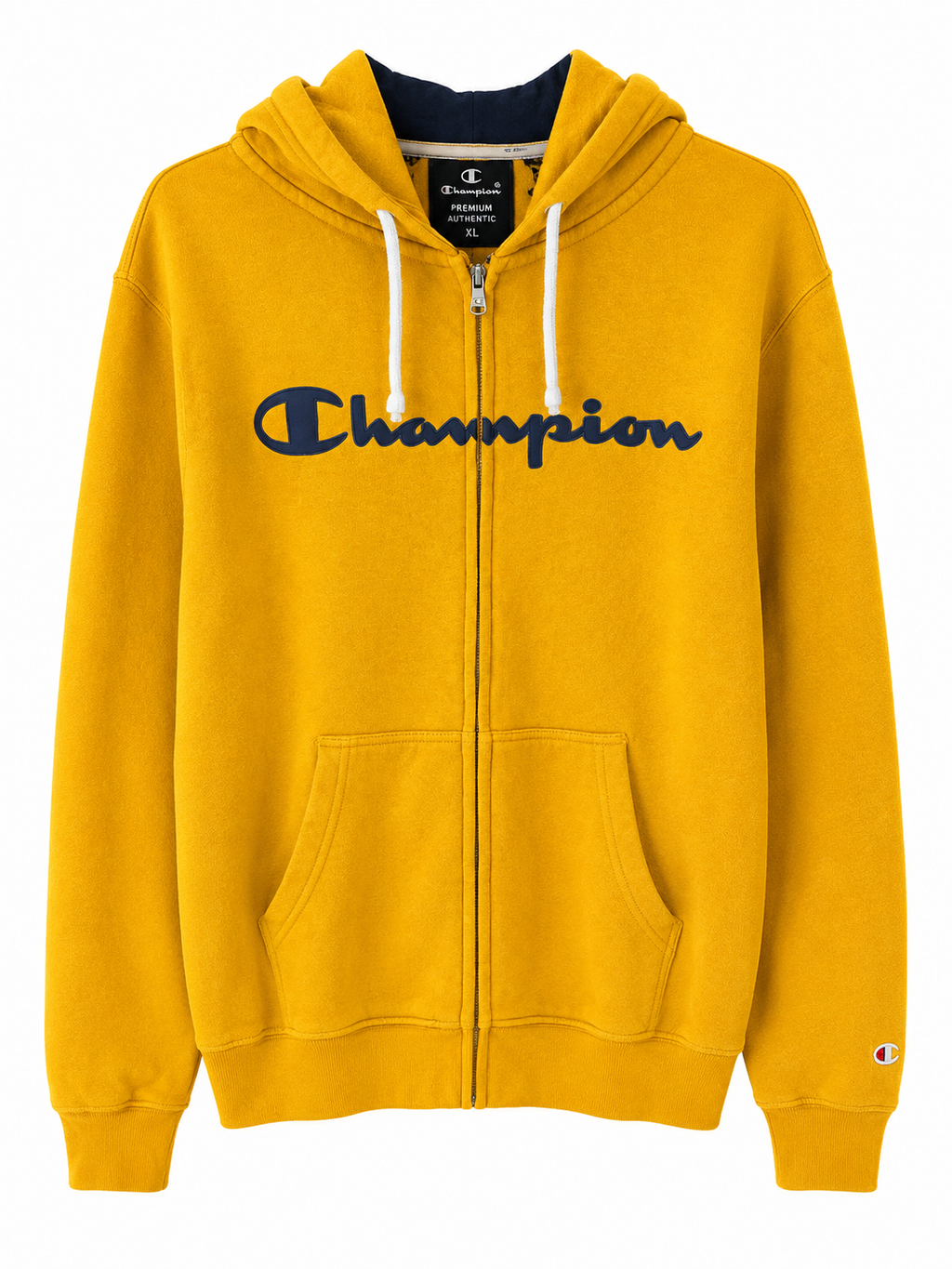 Champion Premium Authentic Zip Hoodie Κίτρινο-M
