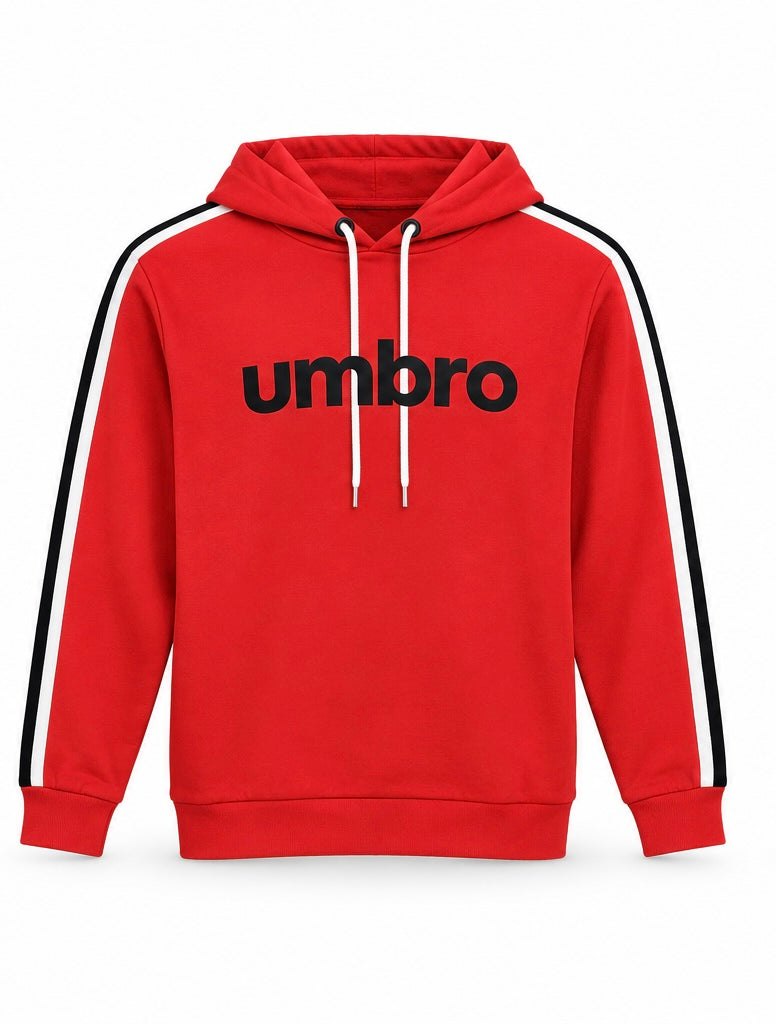 Umbro Ανδρικό Φούτερ με Κουκούλα Κόκκινο – M