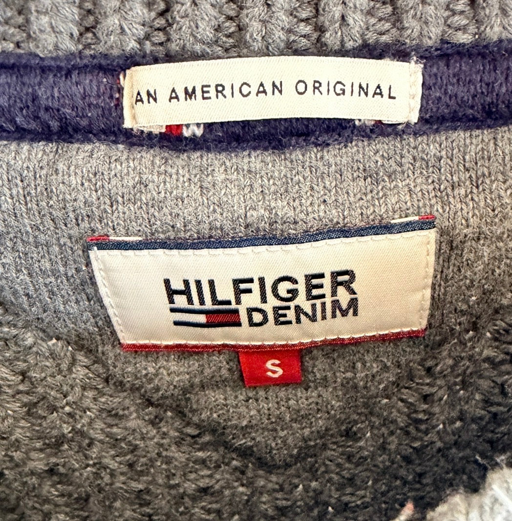 Tommy Hilfiger Denim Ανδρικό Πλεκτό Πουλόβερ – Γκρι – S
