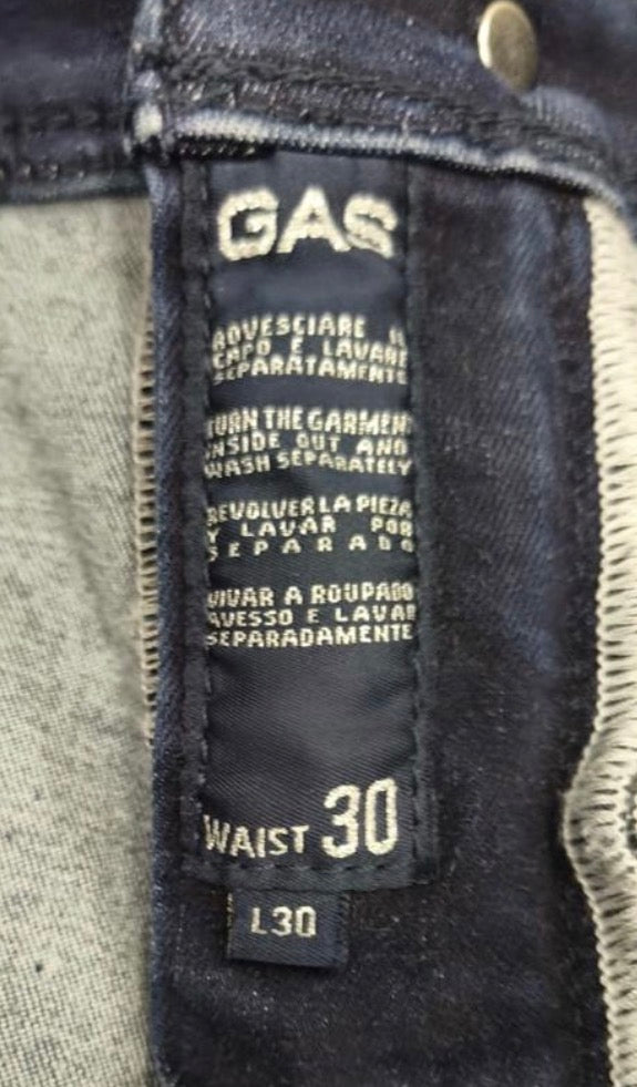 GAS Γυναικείο Τζιν Παντελόνι Μπλε - W30