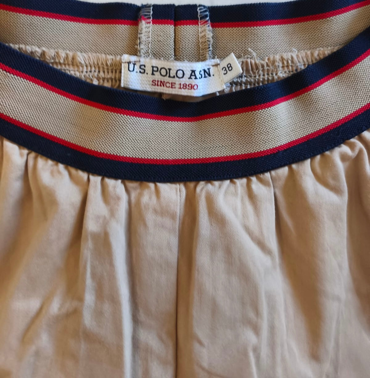 U.S. Polo Assn. Midi Skirt – Beige-EU38