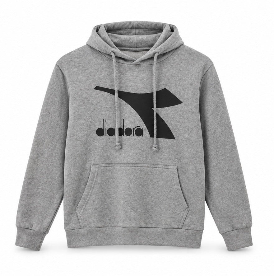 Diadora Ανδρικό Φούτερ Γκρι – S