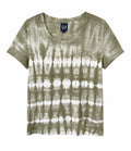 GAP Tie-Dye T-Shirt Χακί / Λευκό-M