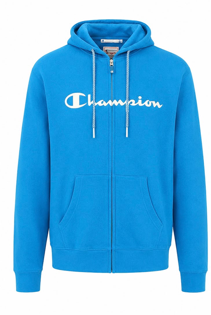 Champion Zip Hoodie – Bright Blue-L