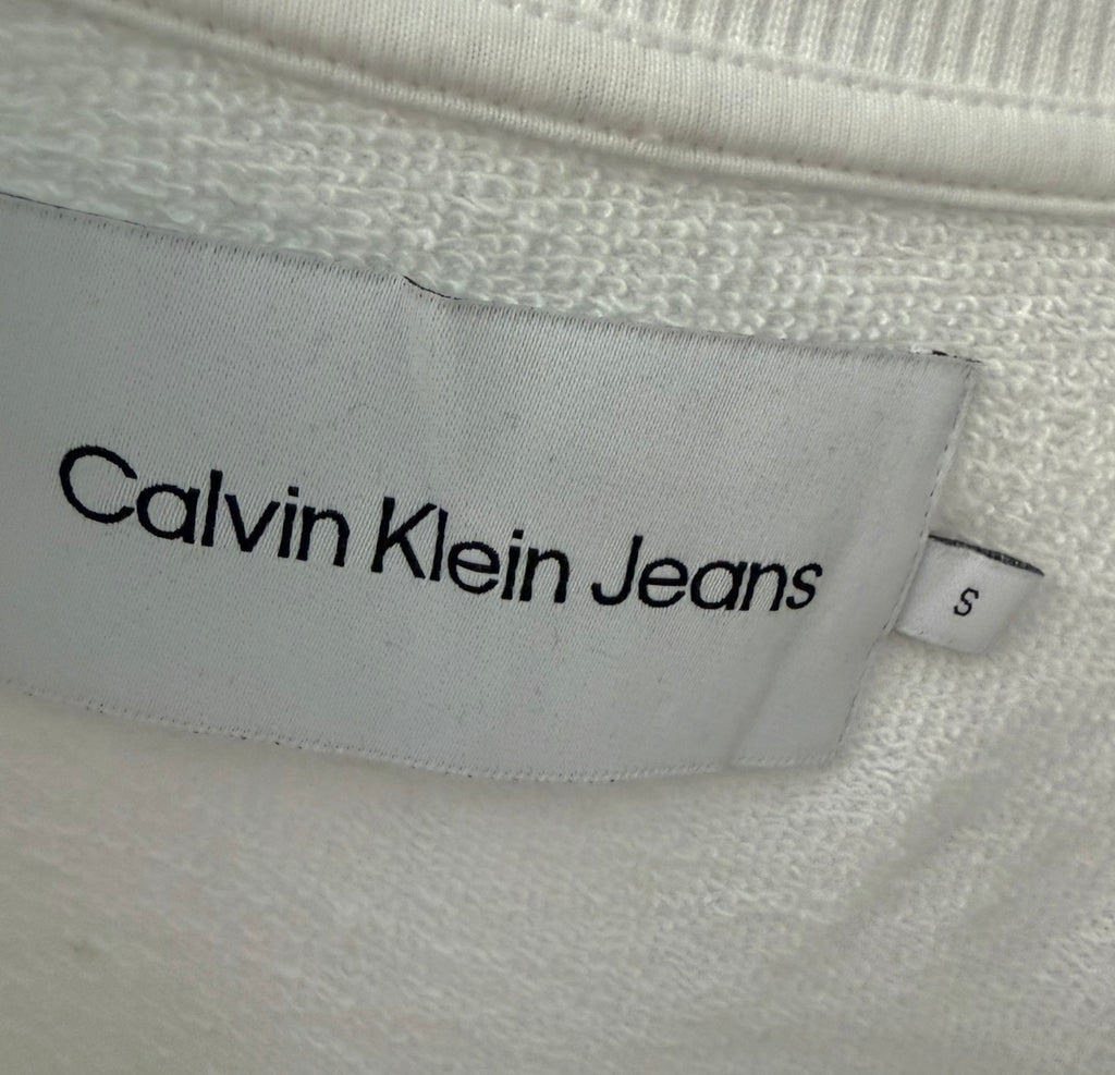 Calvin Klein Jeans Ανδρικό Φούτερ Λευκό - S