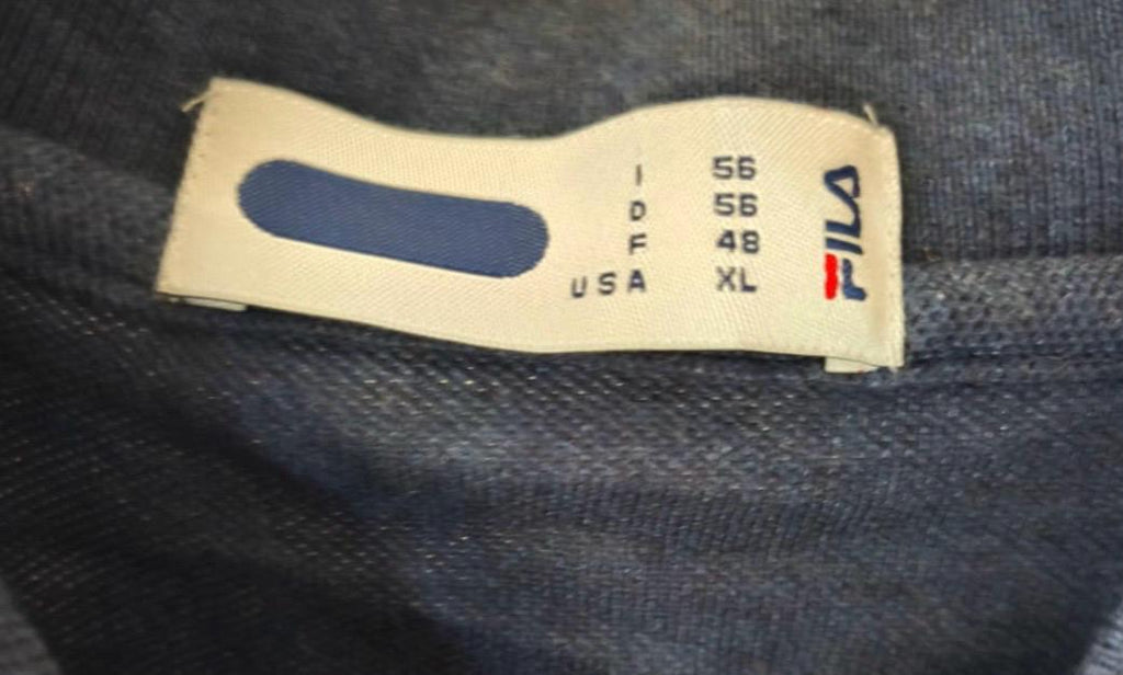 FILA Vintage Polo Shirt – Navy Blue – XL