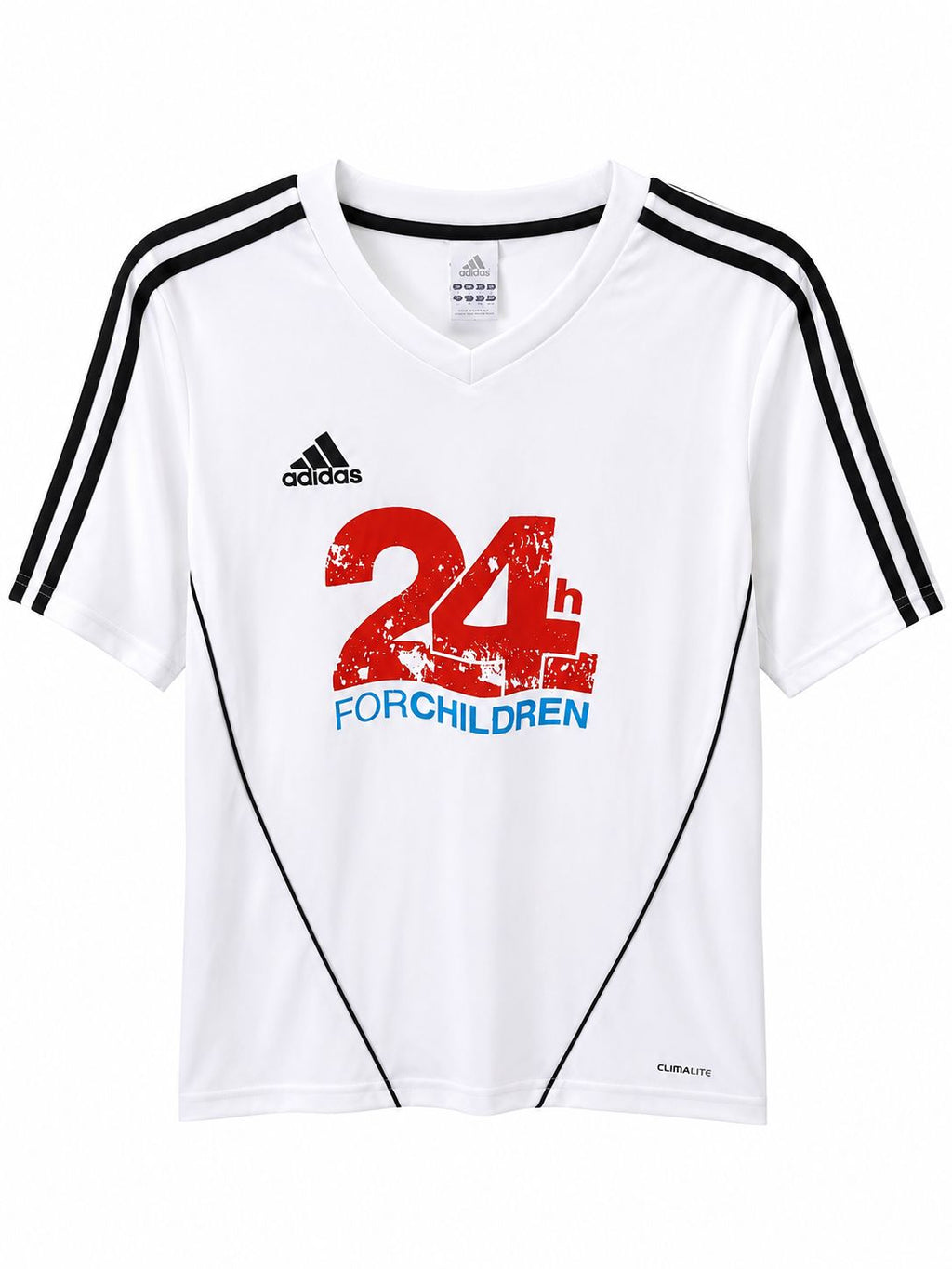 Adidas Climalite “24h For Children” Event Running T-Shirt – White-L