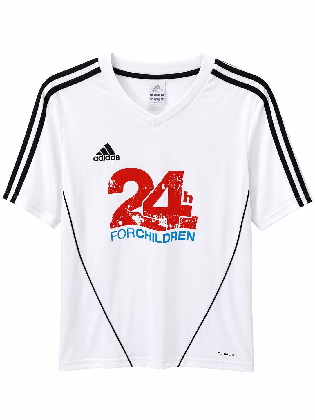 Adidas Climalite “24h For Children” Event Running T-Shirt – White-L