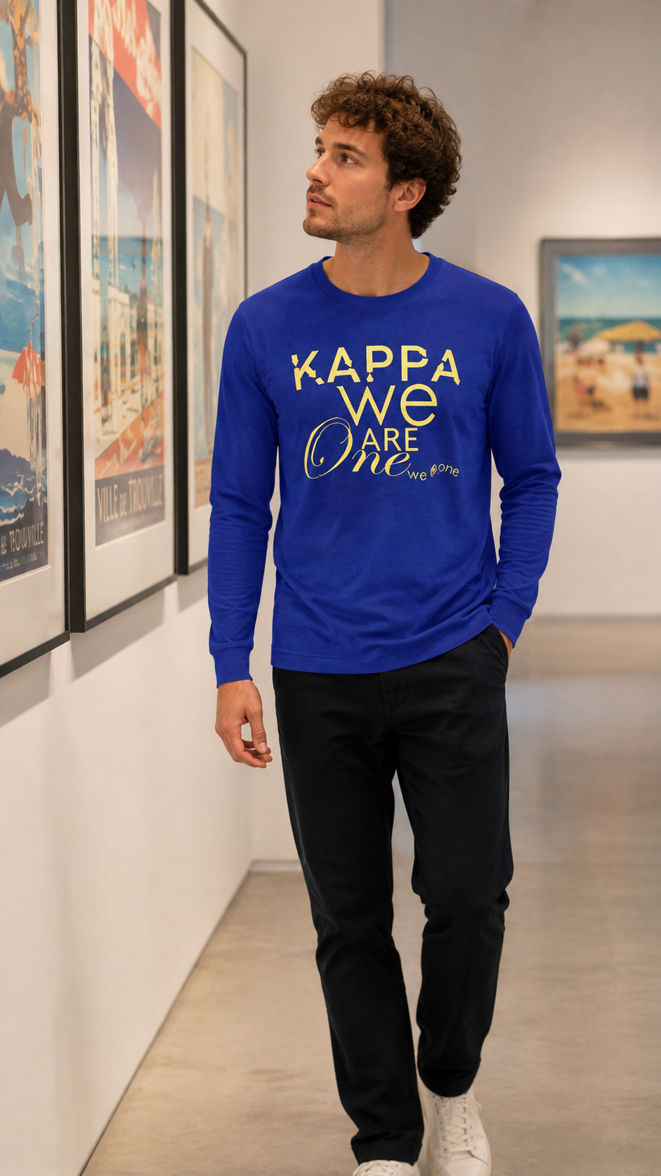 Kappa Ανδρικό Φούτερ – Μπλε – XL