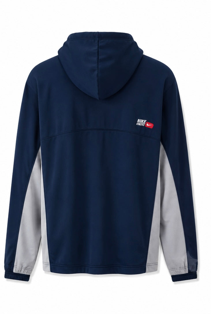 Nike Hooded Track Jacket – Navy/White-XL