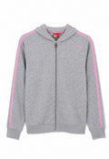 Puma Zip Hoodie – Grey/Pink-M