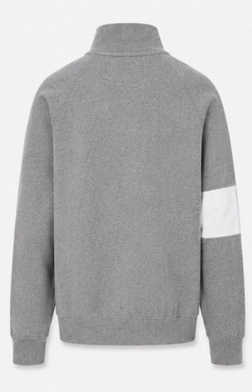 Calvin Klein Jeans Quarter Zip Sweatshirt – Γκρι Μελανζέ (XL)
