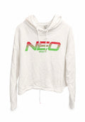 Adidas Neo Γυναικεία Μπλούζα Φούτερ με Κουκούλα – Λευκό – Size M