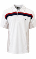 Diadora Ανδρικό Αθλητικό Polo Λευκό / Retro Sport L