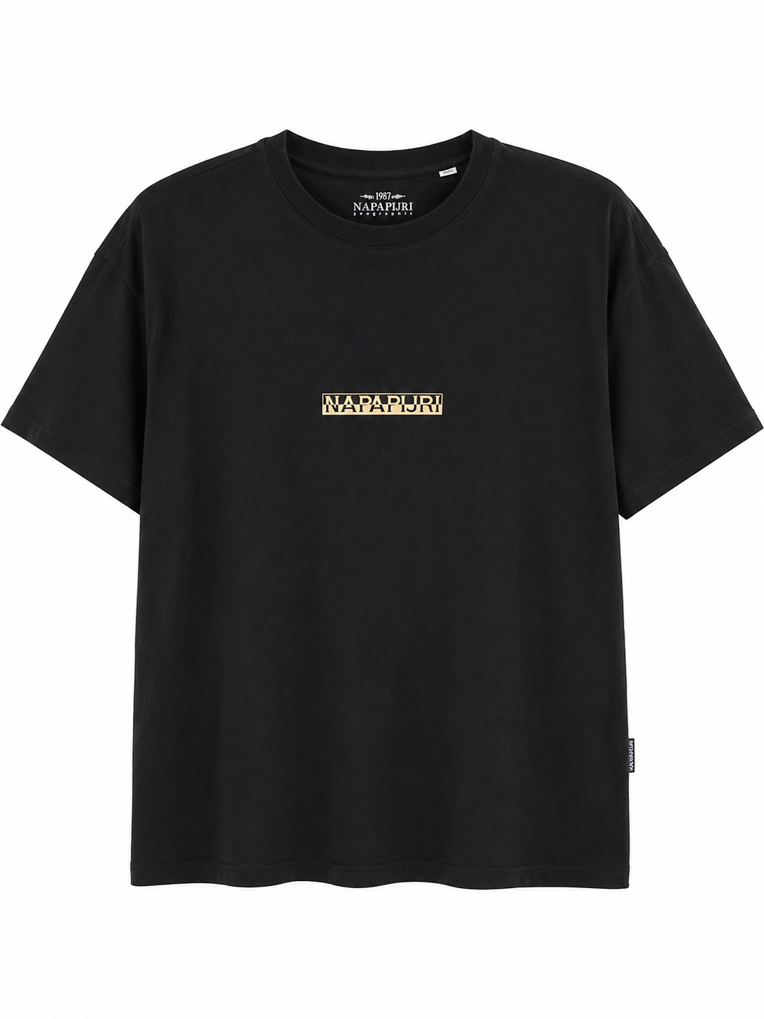 Napapijri Μαύρο Top Γυνεκείο με Κεντημένο Logo-M