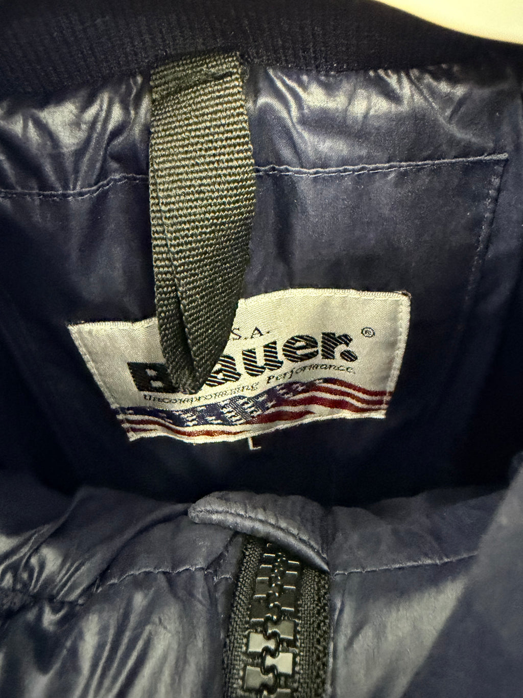 Blauer USA Women’s Long Puffer Jacket – Navy Blue-L