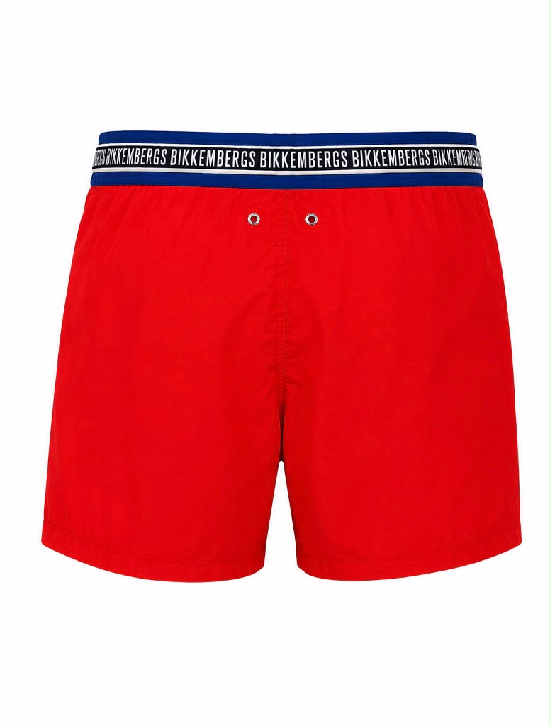Bikkembergs Ανδρικό Μαγιό Swim Shorts Κόκκινο/Μπλε-XL