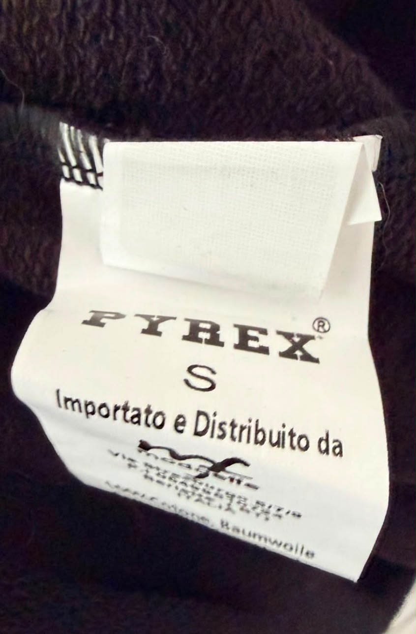 Pyrex Γυναικείο Crop Φούτερ Μαύρο με Strass Logo – S