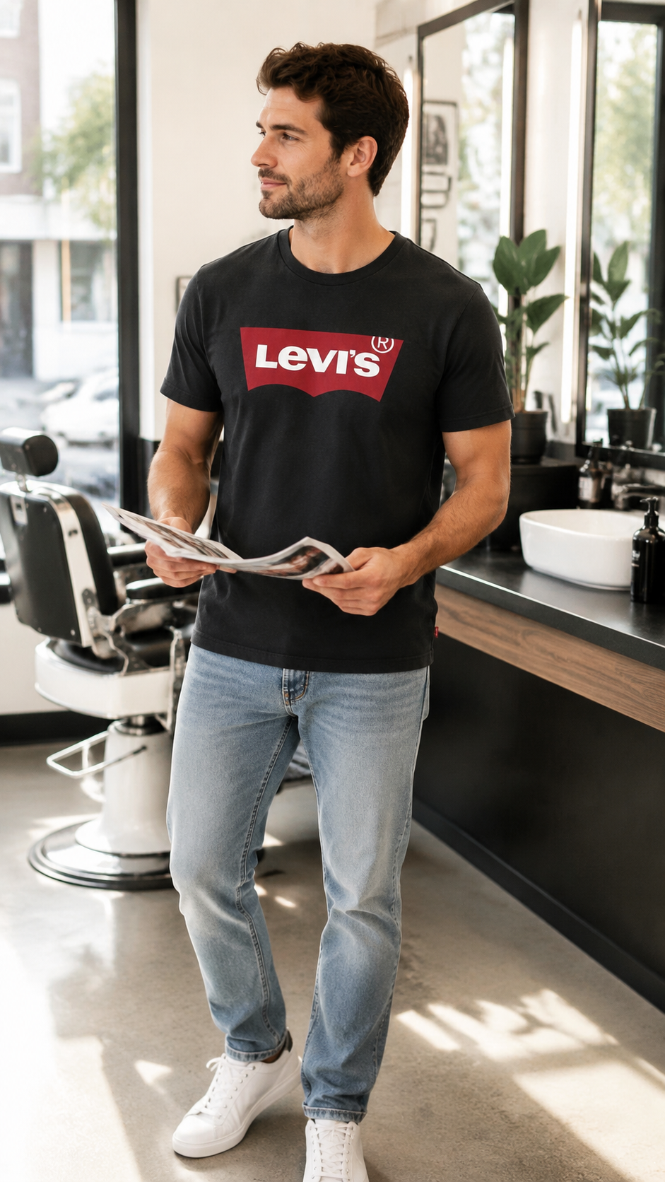 Levi’s Ανδρικό T-Shirt Μπλουζάκι – Μαύρο – L